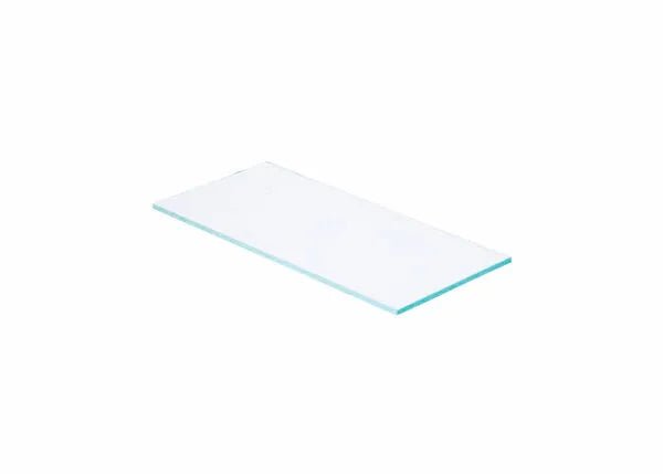 Harris Welding Helmet Glass Lens 4.5x5.25–1060030, clear blue-green replacement lens for welding helmets, on white background.