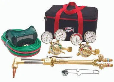 IRONWORKER 2 HV3145-300 DLX welding torch kit with hoses, regulators, gauges, goggles, sparker, and black case—WeldingMart tools.