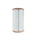 The KEMPER MAIN FILTER for FILTERMASTER XL and FILTERCELL XL (1090438/1090300) is a cylindrical white cartridge filter with flat brown end caps, shown upright against a plain white background. Ideal for filtration systems like welding smoke extraction.