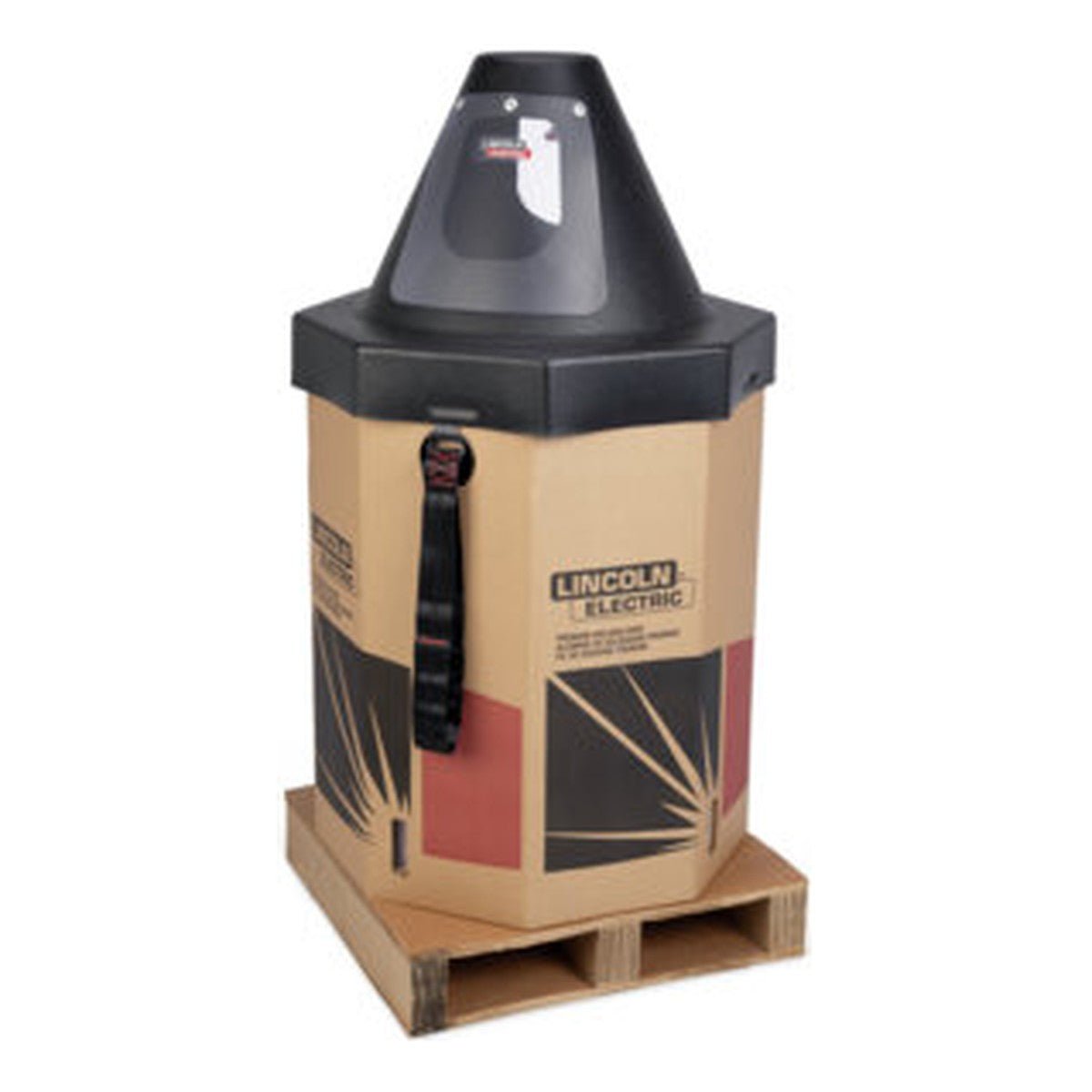 Lincoln K2175-3 Accu-Pak Octagon Box Payoff Kit 21 in. - octagonal Accu-Pak box with payoff hood and wire guide