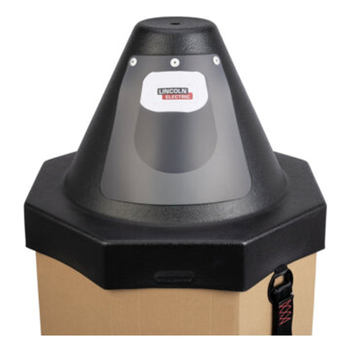 Lincoln K2175-4 Accu-Pak Octagon Box Payoff Kit 24 in. - octagonal payoff hood seated on the new Octo-Pak box
