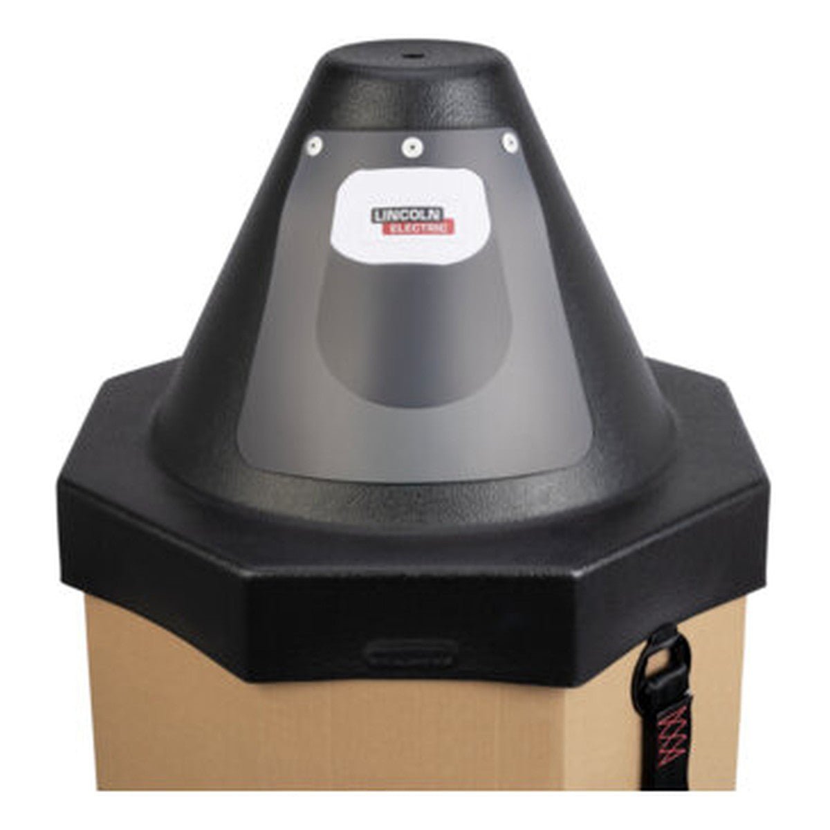 Lincoln K2175-4 Accu-Pak Octagon Box Payoff Kit 24 in. - octagonal payoff hood seated on the new Octo-Pak box