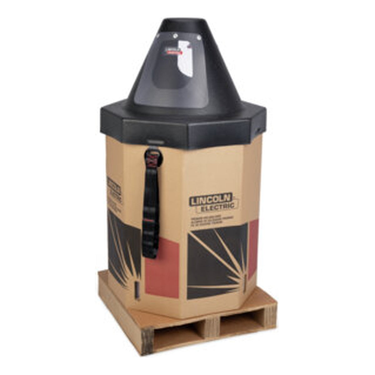 Lincoln K2175-4 Accu-Pak Octagon Box Payoff Kit 24 in. - octagonal Accu-Pak box with payoff hood and wire guide