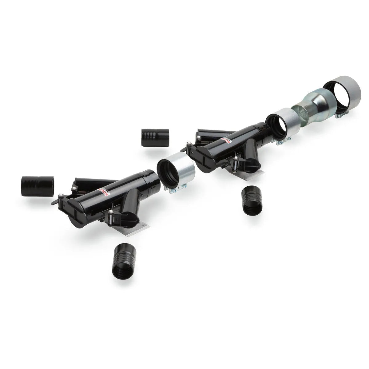 Lincoln Connection Kit K3969-1 welding tools with silver and black attachments for X-Tractor 5A 8A, on white background.