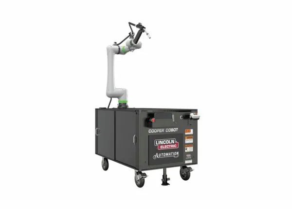 Lincoln Cooper CRX-10iA/L Welding Cobot Cart AD2489-16: mobile long-arm welding equipment for automated jobsite solutions.
