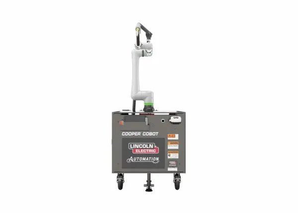 Lincoln Cooper CRX-10iA/L WC WB Welding Cobot Cart AD2489-17 with long arm for automated welding, ideal for WeldingMart tools.