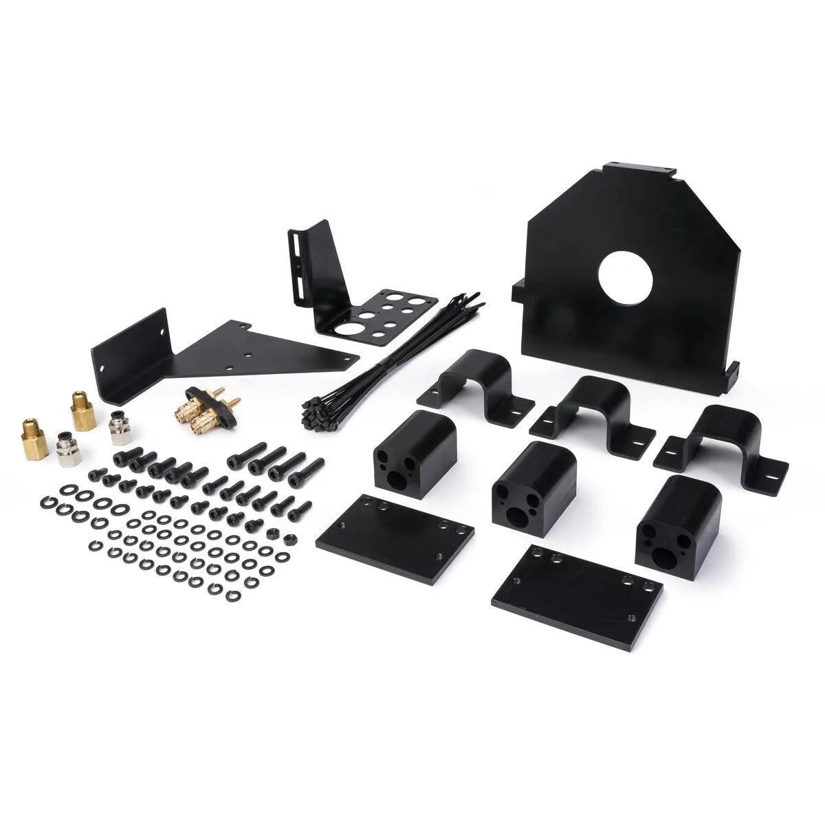 Lincoln Dress-Out Kit K4250-100IC-A for Fanuc 100iC/6L/8L—welding accessories: brackets, clamps, screws, brass fittings.