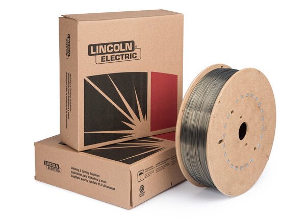 Lincoln ED037485 UltraCore HD-C Flux-Cored Welding Wire 0.045" 33lb spool with Lincoln Electric boxesβwelding equipment accessory.