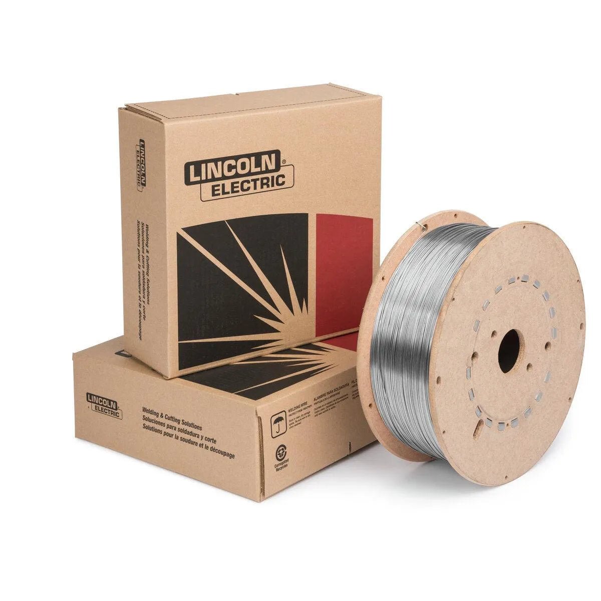 Lincoln ED037548 AUTO430LNb MIG Welding Wire 0.035" 44 lb spool with Lincoln Electric boxes—top welding accessory at WeldingMart.