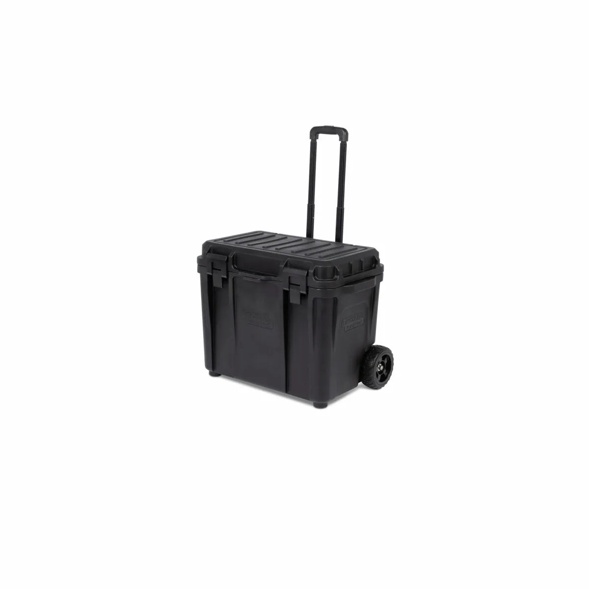 Lincoln Elevate SLi Battery Welder K5622-1 with durable rolling case, telescoping handle, sturdy wheels on white background.