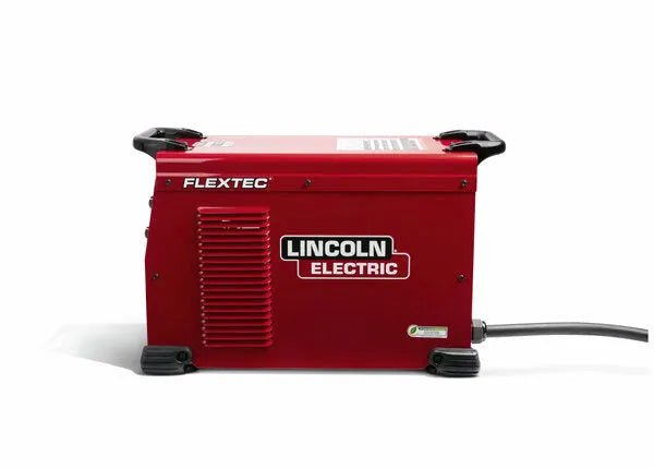 Lincoln Flextec 350X Power Connect U4273-1 demo welder, red, black handles, power cable—WeldingMart welding equipment.