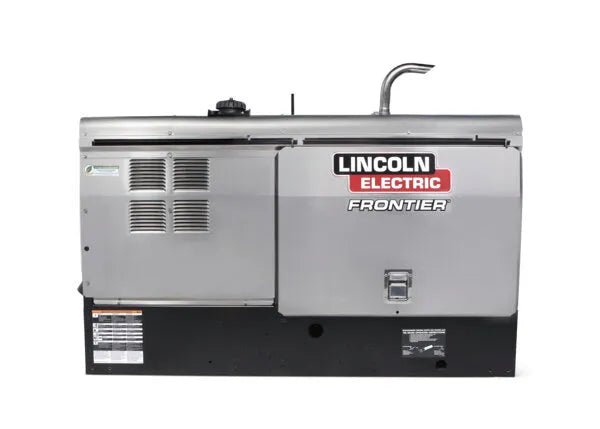 Lincoln Frontier 400X Engine-Driven Welder Kubota U3484-2, demo model with ventilation grilles, control panel, top handle.