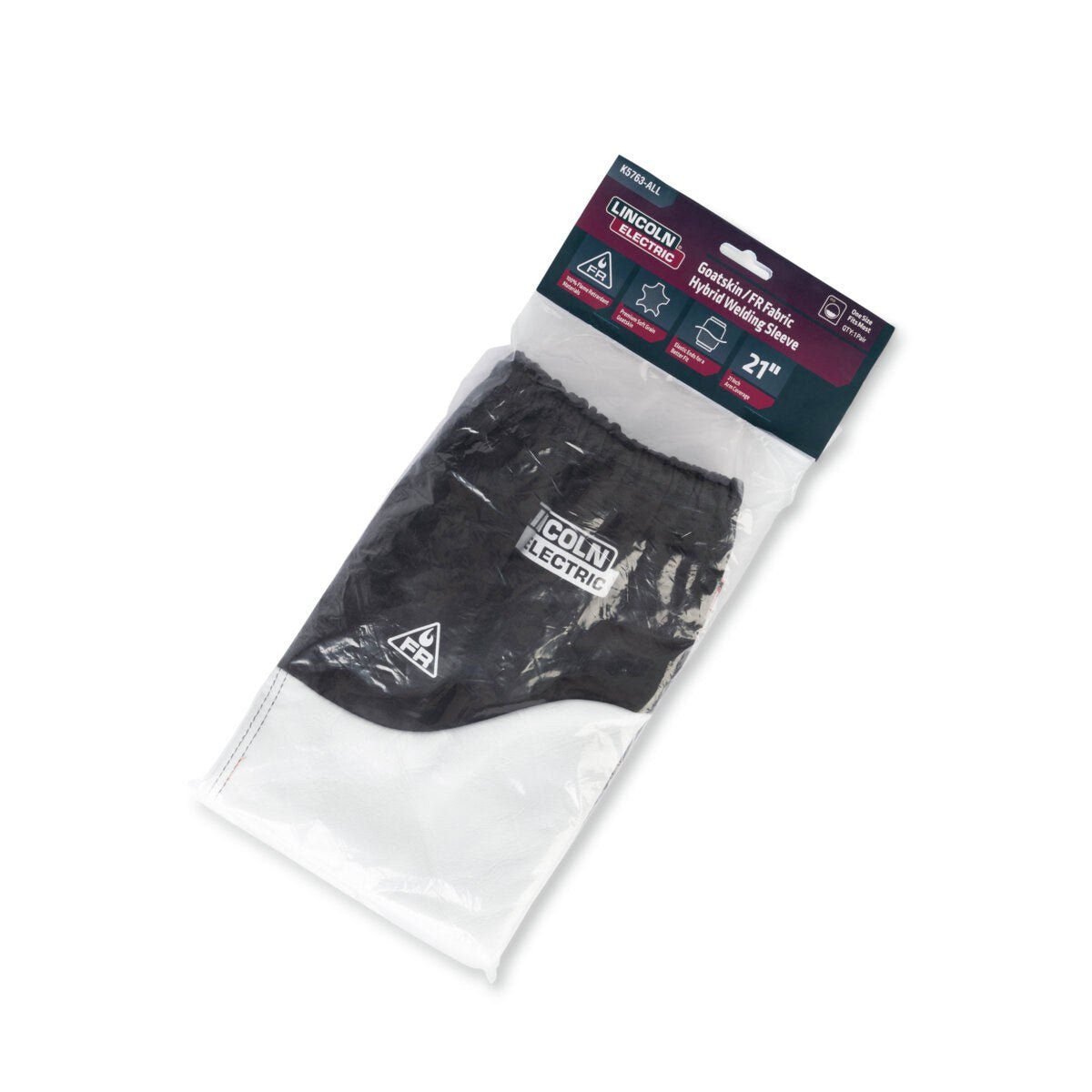 Lincoln K5763-ALL Goatskin Leather and FR Fabric Hybrid Welding Sleeves - view 4
