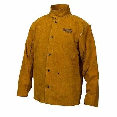 Lincoln HEAVY DUTY LEATHER WELDING JACKET LRG - WeldingMart.com