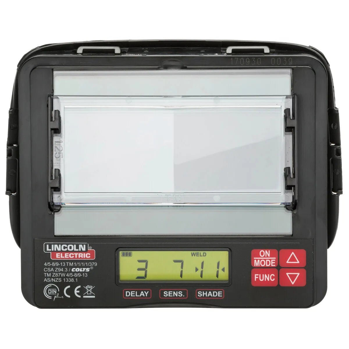 Lincoln KP3046-125 Cheater Lenses 1.25 MAG for digital welding helmets with LCD, improves visibility for welders.