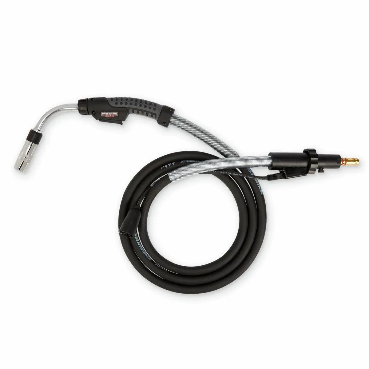 Lincoln Magnum PRO Curve HDE 350 HyperFill MIG welding gun, 15ft cable, ergonomic handle, for HyperFill-ready welders at WeldingMart.