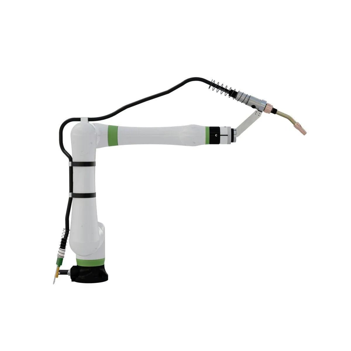 Lincoln Magnum PRO External Dress Water-Cooled Robotic Welding Torch One-Pak 11ft K5415-11 on robotic arm, WeldingMart equipment.