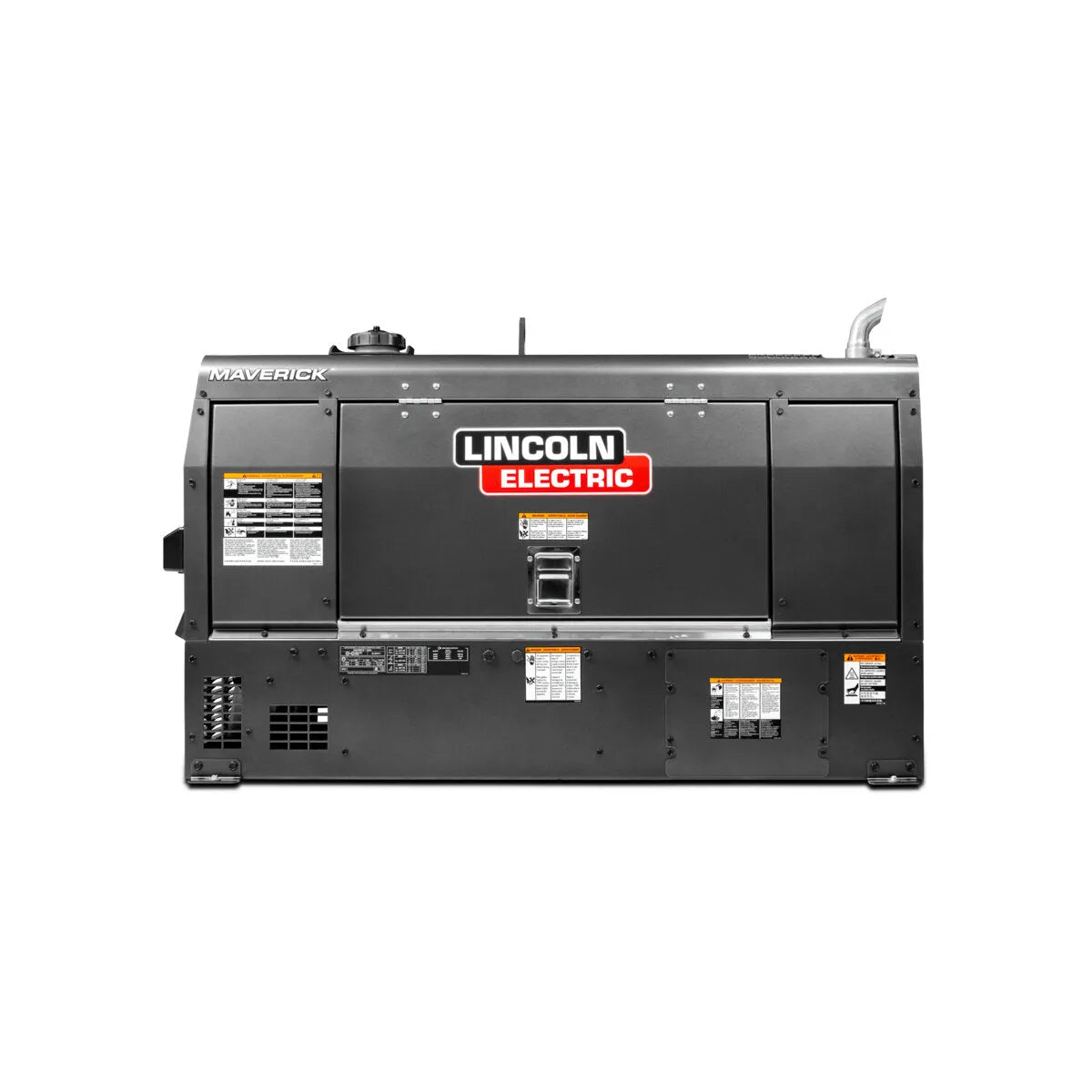 Lincoln Maverick 325X Kubota Engine Welder/Generator (K3581-1) in black, front controls, labels, vents for welding equipment.