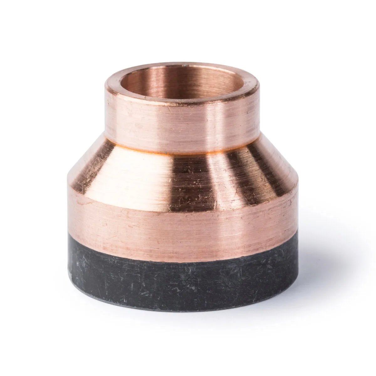 A close-up of the Lincoln PCT-60 Drag Cup Assembly KP2075-1, a metallic, copper-colored cylinder with a wide base tapering to a narrow top and black ring at the bottom, shown against a plain white background.
