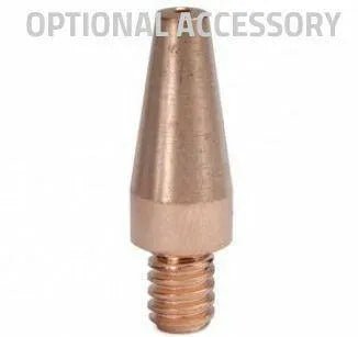 Lincoln Power MIG 180C welder cone-shaped welding accessory with threaded base, ideal for WeldingMart, shown on white background.
