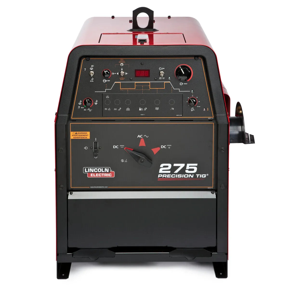 Lincoln Precision TIG 275 TIG Welder K2619-2 front view with controls and digital display, top industrial welding equipment on WeldingMart.