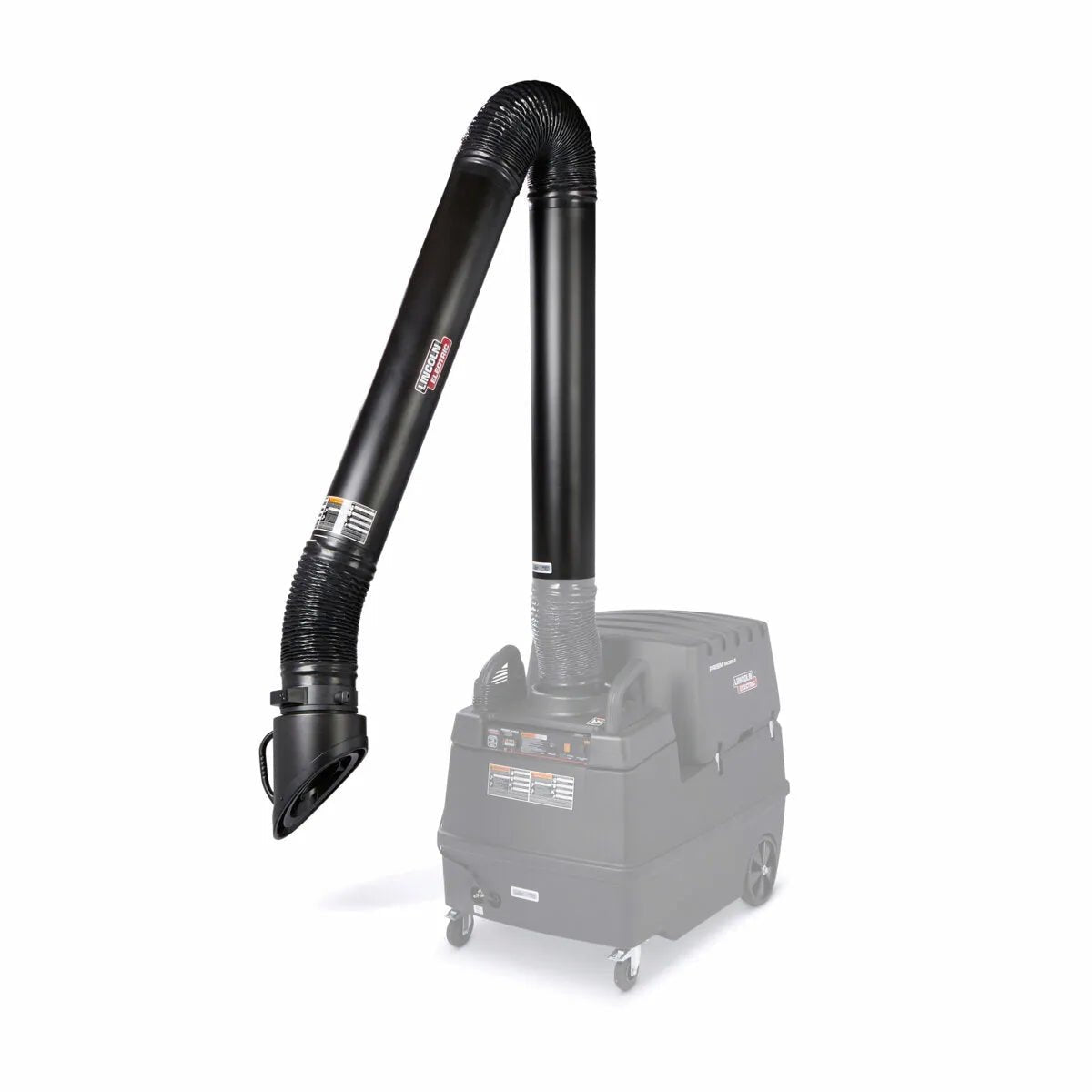 Lincoln Prism Mobile 13 ft. fume extraction arm with Arc Sensor/Lamp Kit K2633-8—portable welding fume extractor for dust control.
