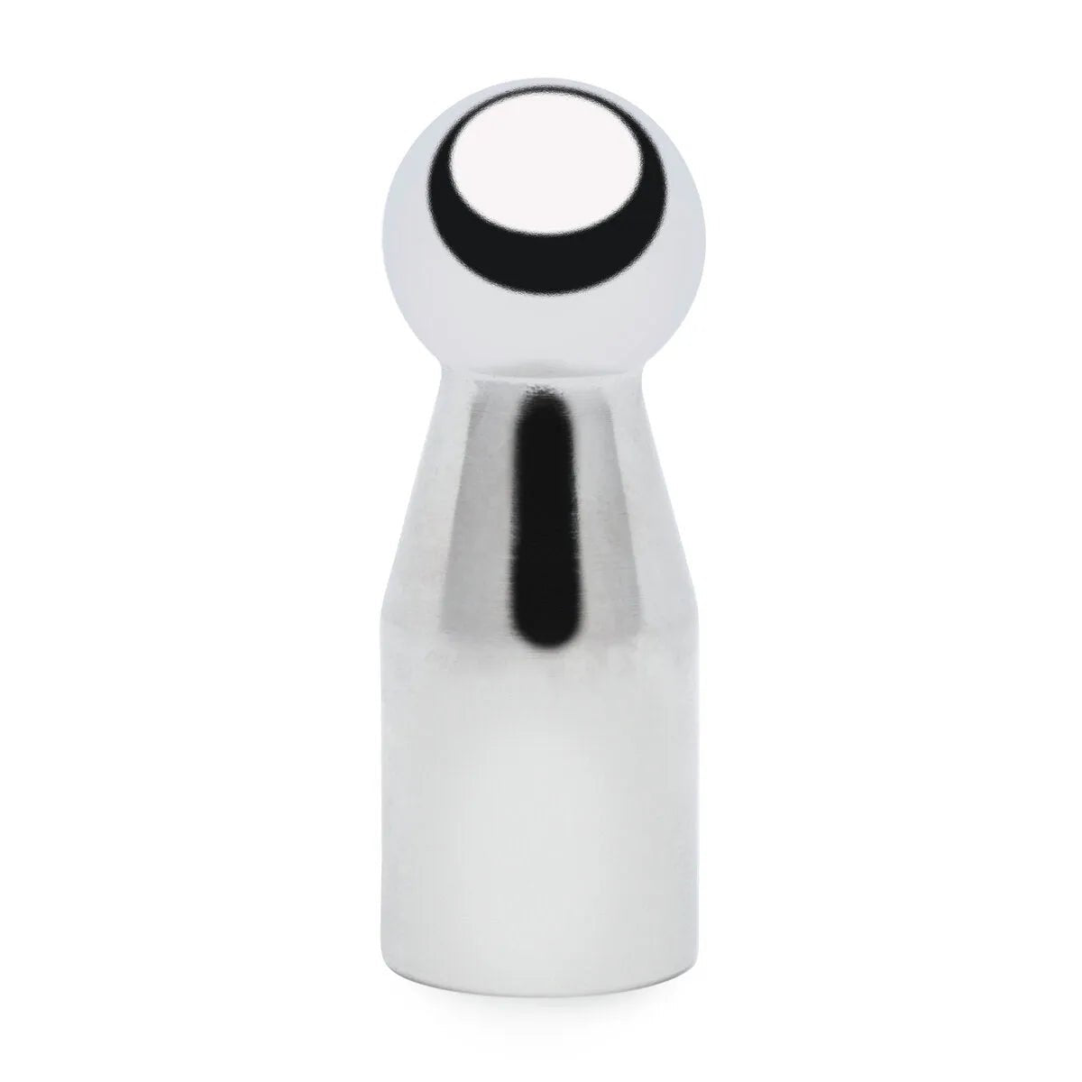 The Lincoln PT063 Tip 5/8 in (16 mm) Ball KP52050-1 features a shiny, wear-resistant alloy surface with a cylindrical base that tapers to a smooth, spherical top, shown on a plain white background with visible highlights.