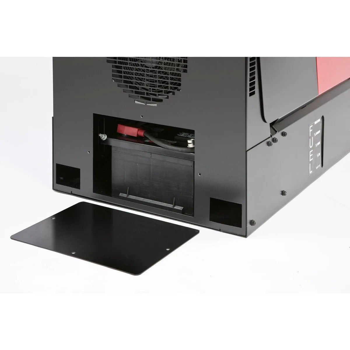 Lincoln Ranger 225 Engine Driven Welder Kohler K2857-1, black and red, reliable welding machine with fan, WeldingMart equipment.