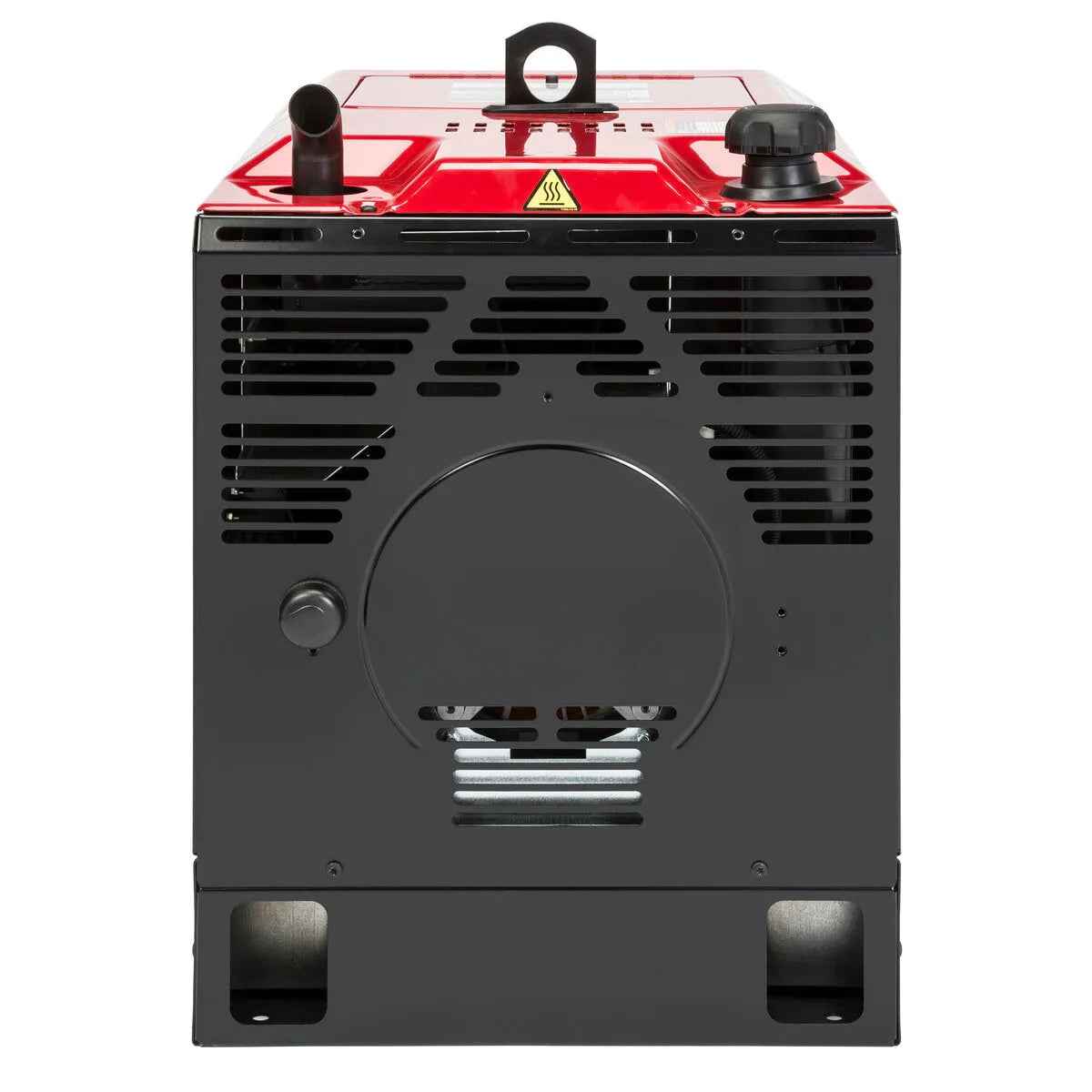 Lincoln Ranger 330MPX Engine Driven Welder Kohler K3459-1, red/black, front view with vents, control knob, handle & ports—WeldingMart.