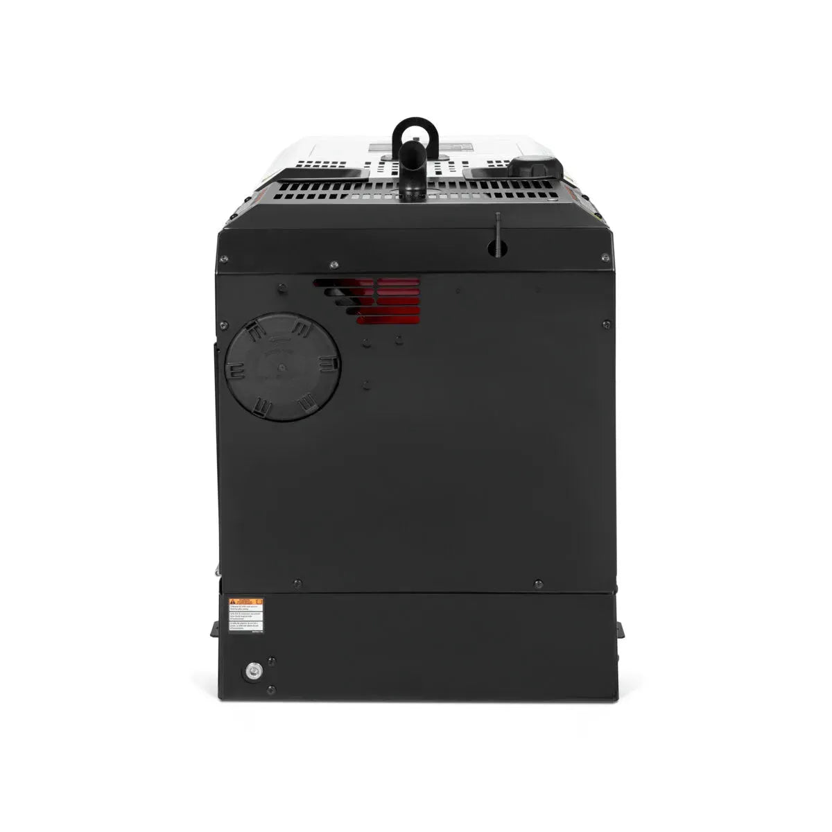 Lincoln Ranger Air 260MPX Multi-Function Engine Drive welder K5238-1, black, red grille, vent, handle, side view, WeldingMart.