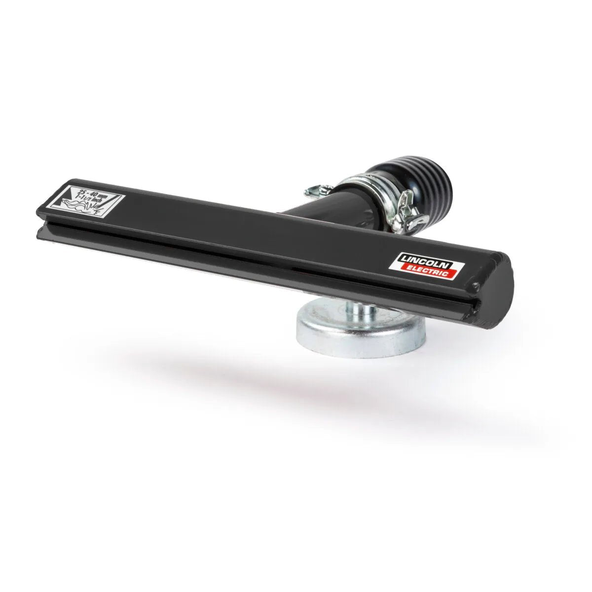 Lincoln SHM-300 12" Suction Nozzle K639-1 with black flat rectangular tip, metal base for welding fume extraction accessories.