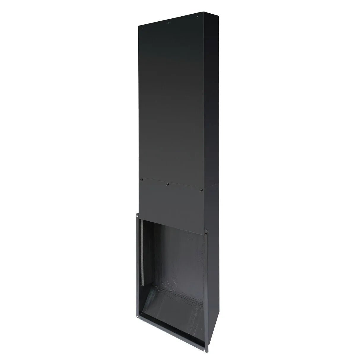 Lincoln K2752-7 Silencer/Outlet Duct for welding shops, black metal, tall rectangular design, fits downdraft table silencer.