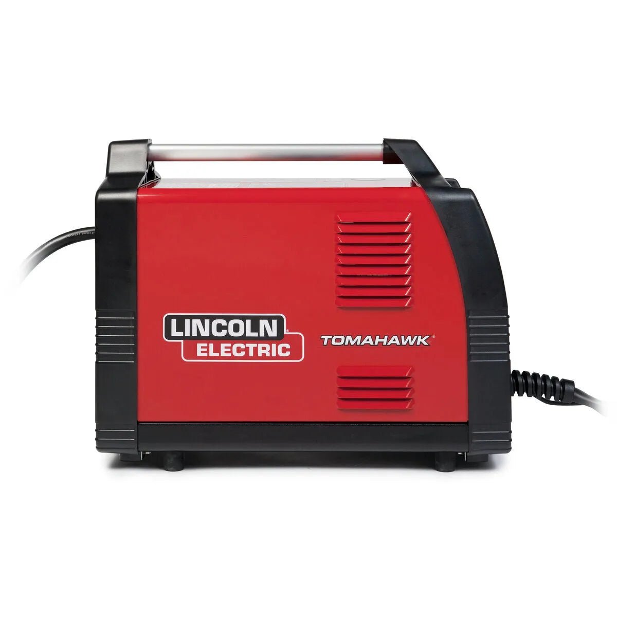 Lincoln Tomahawk 375 Air Plasma Cutter K2806-1, red/black, built-in compressor, welding tool for pros, WeldingMart.