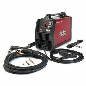 Lincoln Tomahawk 625 Plasma Cutter w/ Hand Torch, cables, and accessoriesβfactory demo welding equipment on white background.