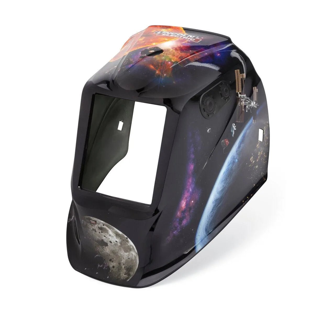 Lincoln VIKING 2450 ADV Intergalactic Welding Helmet Shell KP5247-2, space design, durable protection, WeldingMart accessory.