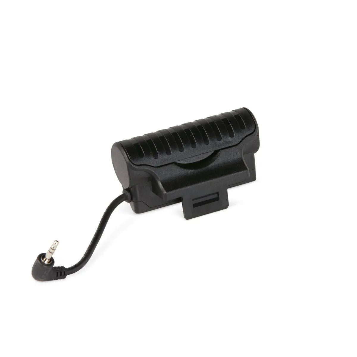 A compact, black, rectangular device with a textured grip and a short cable ending in a 3.5mm audio jack—part of the Lincoln VIKING 2450 ADV LED Light Kit (KP5245-1)—rests on a plain white background, facing slightly right.