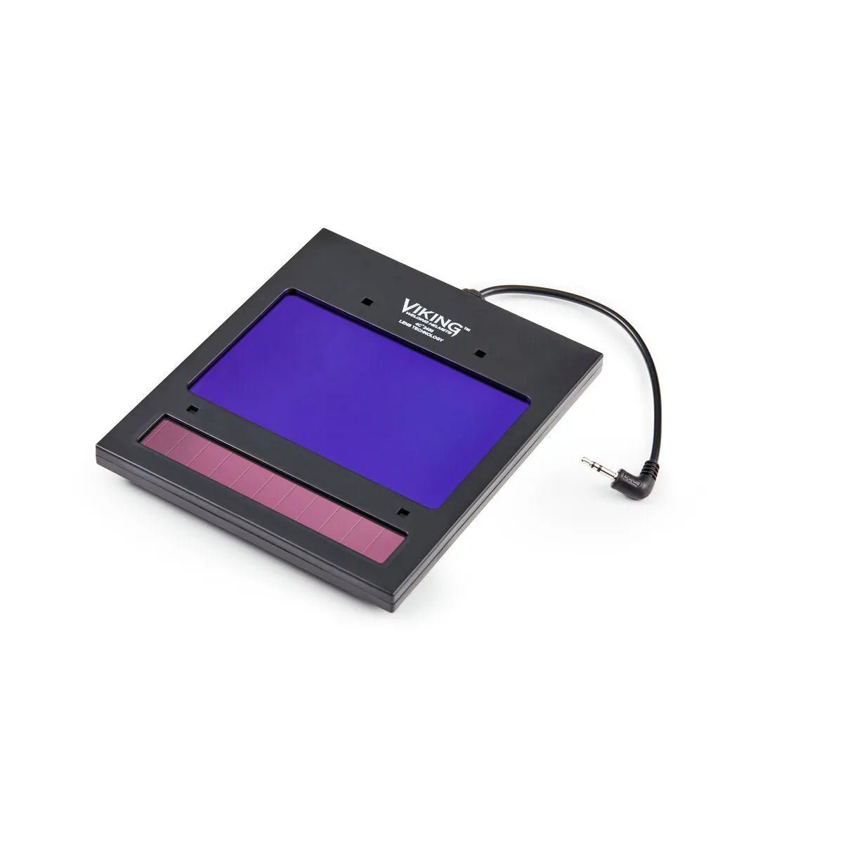Lincoln VIKING 2450 ADF Cartridge Kit KP2932-4 for welding helmets, black, purple display, red buttons, 4C lens tech compatible.