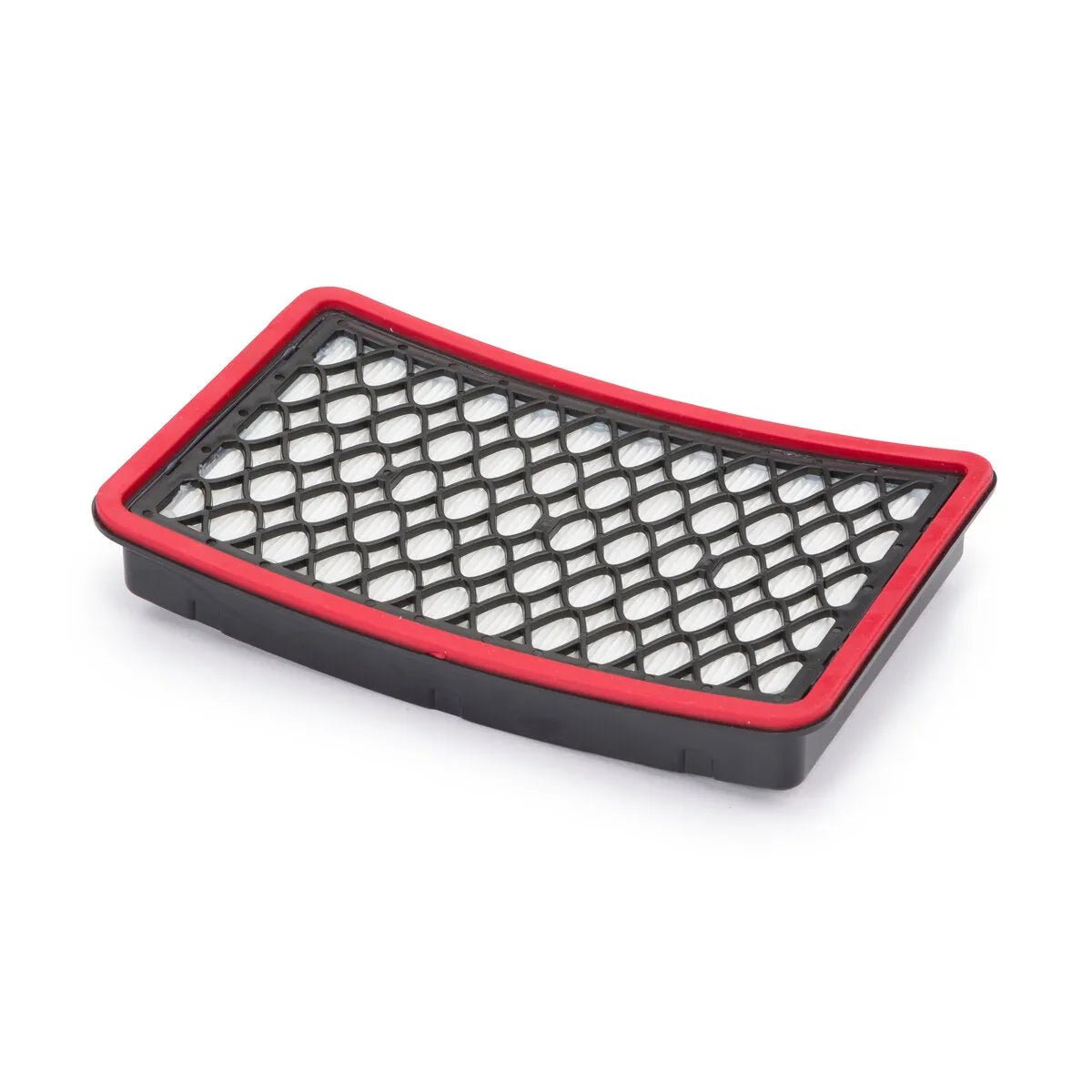 Lincoln VIKING PAPR High Efficiency Particulate Filter 6-Pack KP3424-6 for welding respirators, HEPA filter, black mesh, red edge.