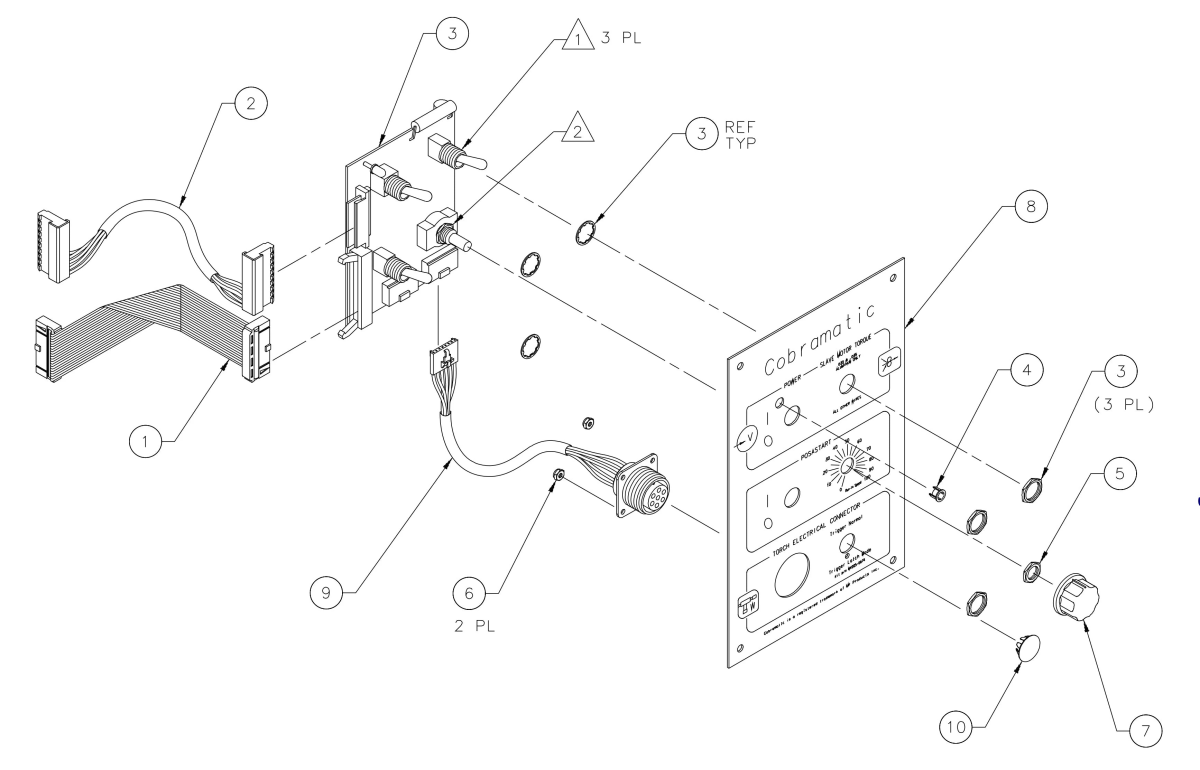 Professional-grade 7-pin connector assembly designed for cabinet welding systems, featuring reliable connectivity and durable construction, ensures consistent signal transmission in demanding welding environments.