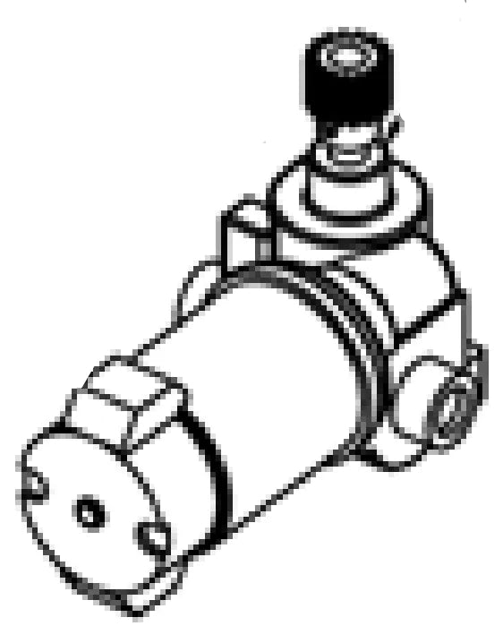 Mk Products Assembly Motor Aircrafter T-250 (003-2675) line drawing for welding equipment, tools, or accessories at WeldingMart.
