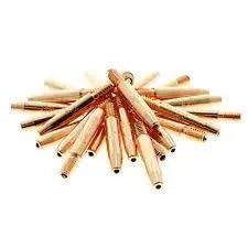 MK Products Contact Tip 1/4 X .031ID Spray Arc - 25pc Pkg - 621-0057-25. This package contains 25 precision-engineered contact tips designed for spray arc welding. Each tip measures 1/4 inch in diameter with a .031 inch inner diameter, offering durability and consistency for high-quality welds in spray transfer applications.