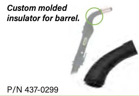 professional-grade custom molded barrel insulator designed for fixed gooseneck applications. ensures reliable electrical isolation and thermal protection.