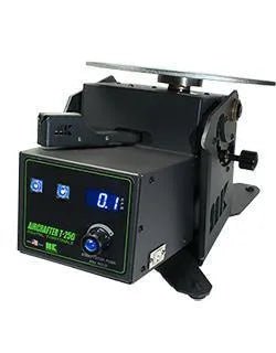 MK Products TURNTABLE AIRCRAFTER T-250 welding positioner, black, digital display, control knobs, precision tool for welders.