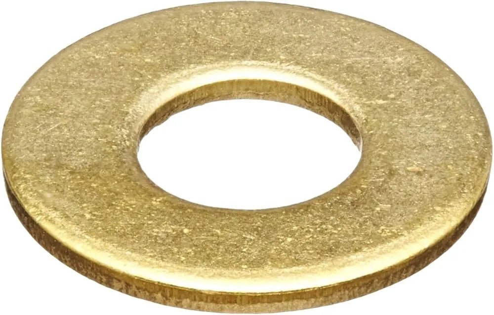 Professional-grade brass flat washer designed for welding applications, featuring precise dimensions and durable construction, ensures reliable spacing in demanding welding environments.