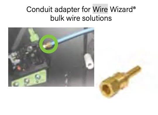 professional-grade bulk wire adapter - 005-0786 designed for 7/16-inch wire feed systems. features precision engineering and durable construction. ensures reliable bulk wire feeding in demanding welding applications.