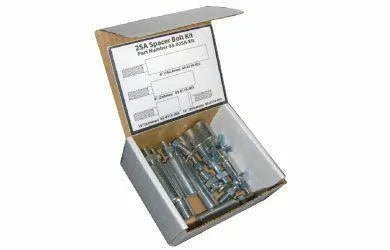 Mathey Dearman MSA Spacer Bolt Kit 03.0MSA.KIT for welding, with bolts, spacers, and labeled box from WeldingMart.