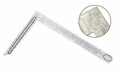 Mathey Dearman Stainless Pipefitters Square D248 with engraved markings for welding, pipe fitting, and precision measurement tasks.