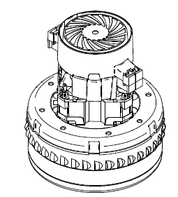 Lincoln OEM - MOTOR 0.9KW 120V/60HZ MINIFLEX - S31229-1 - 9SS31229-1