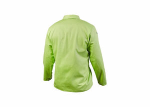 Lincoln Bright FR Cloth Welding Jacket - Safety Lime