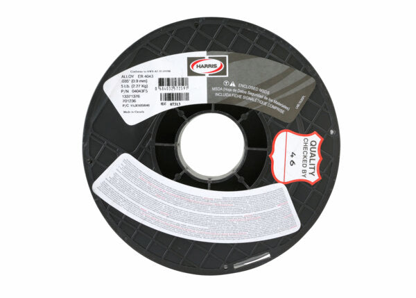 Harris 4043 Aluminum MIG GMAW .035 Welding Wire 5# Spool - 04043F5